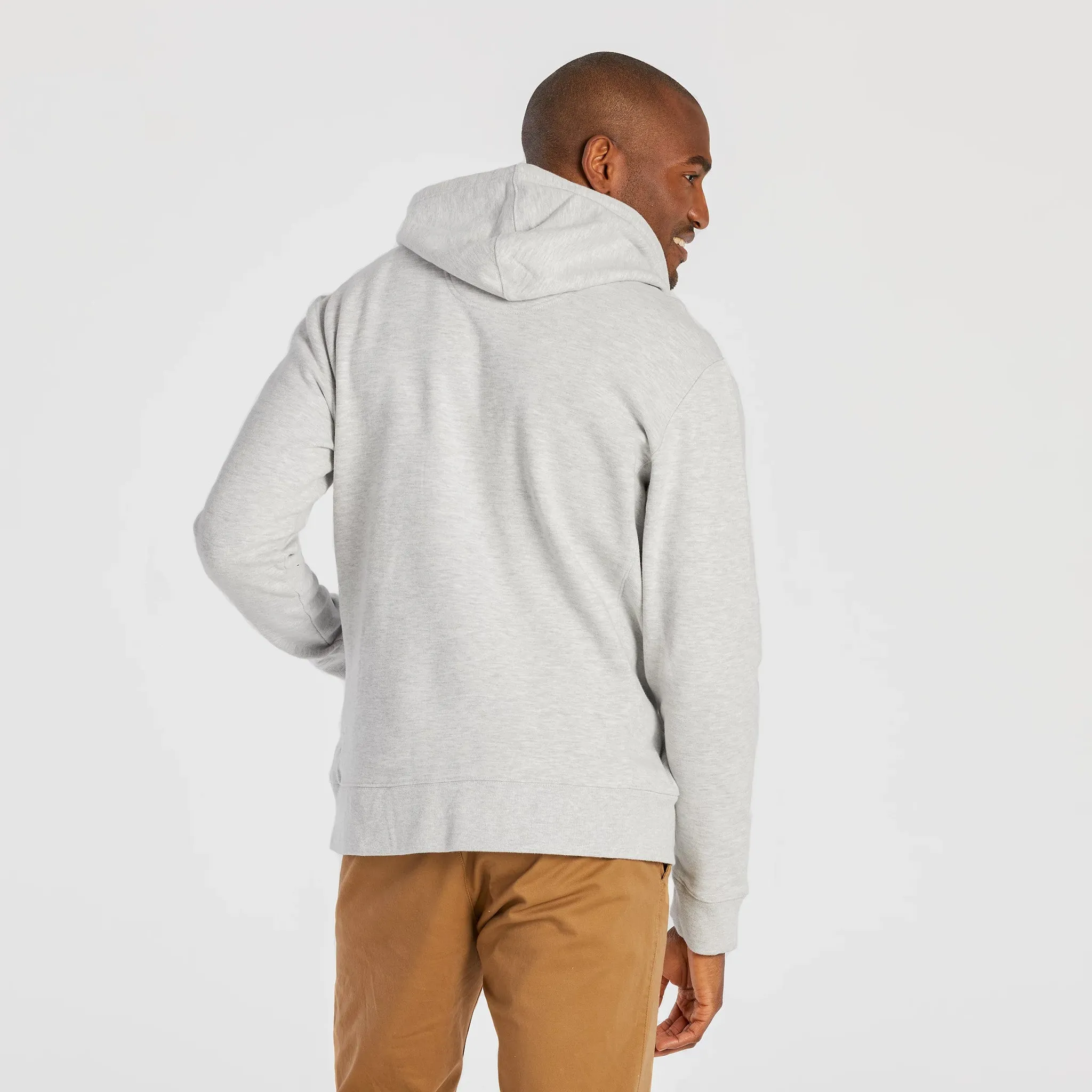 Men's Solid Simply True Fleece Zip Hoodie LIFE IS GOOD