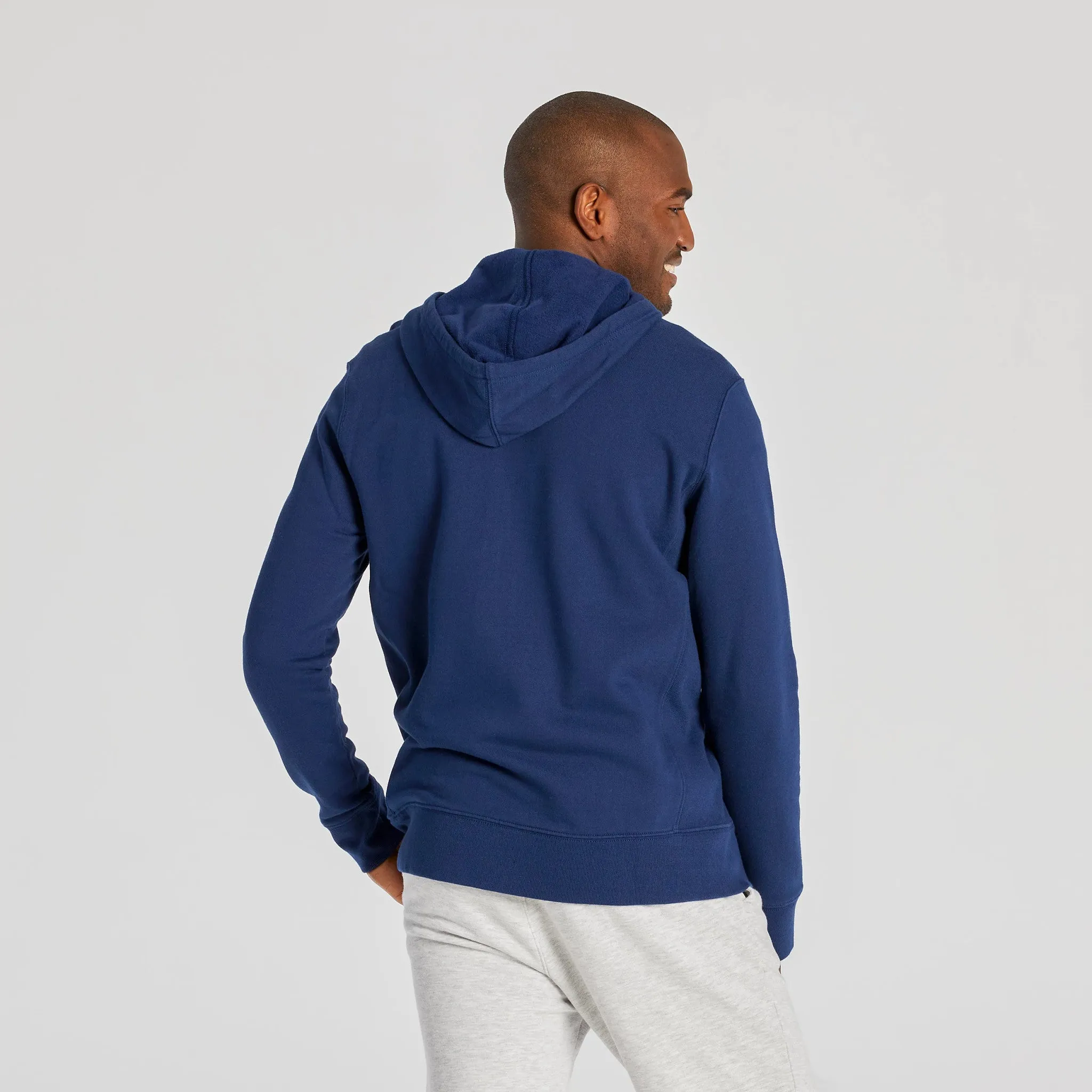 Men's Solid Simply True Fleece Zip Hoodie LIFE IS GOOD