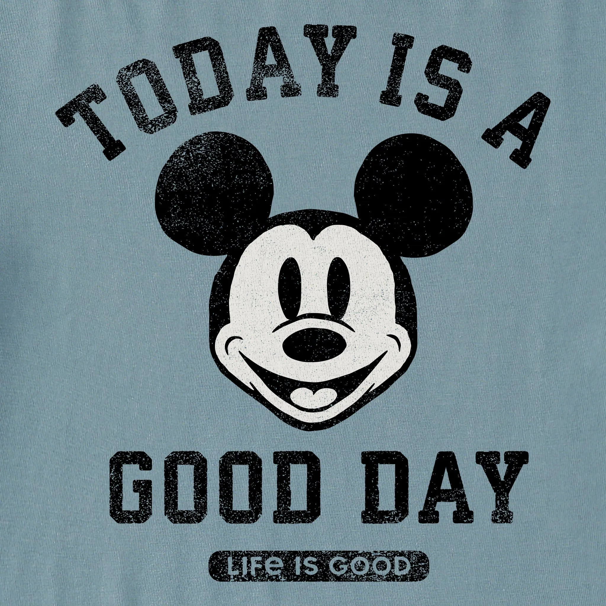 Men's Steamboat Willie Good Day Simply True Fleece Hoodie LIFE IS GOOD