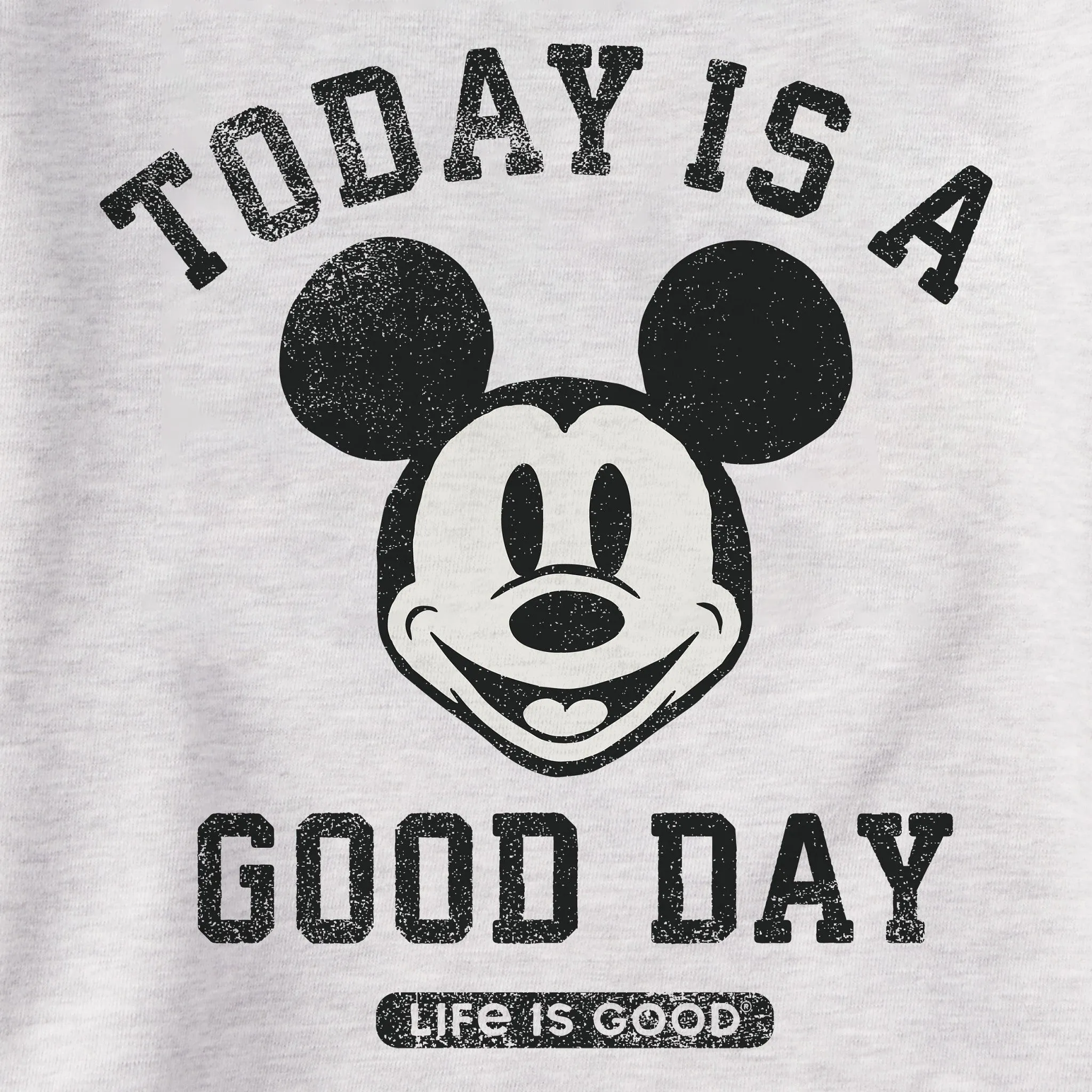 Men's Steamboat Willie Good Day Simply True Fleece Hoodie LIFE IS GOOD