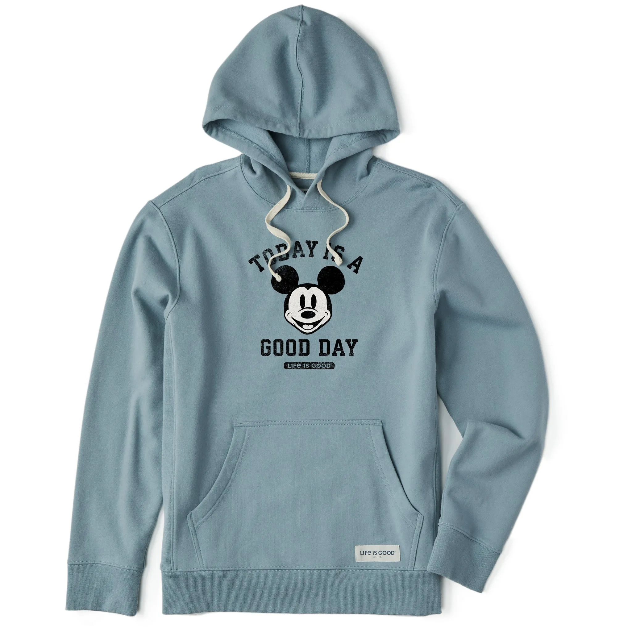 Men's Steamboat Willie Good Day Simply True Fleece Hoodie LIFE IS GOOD