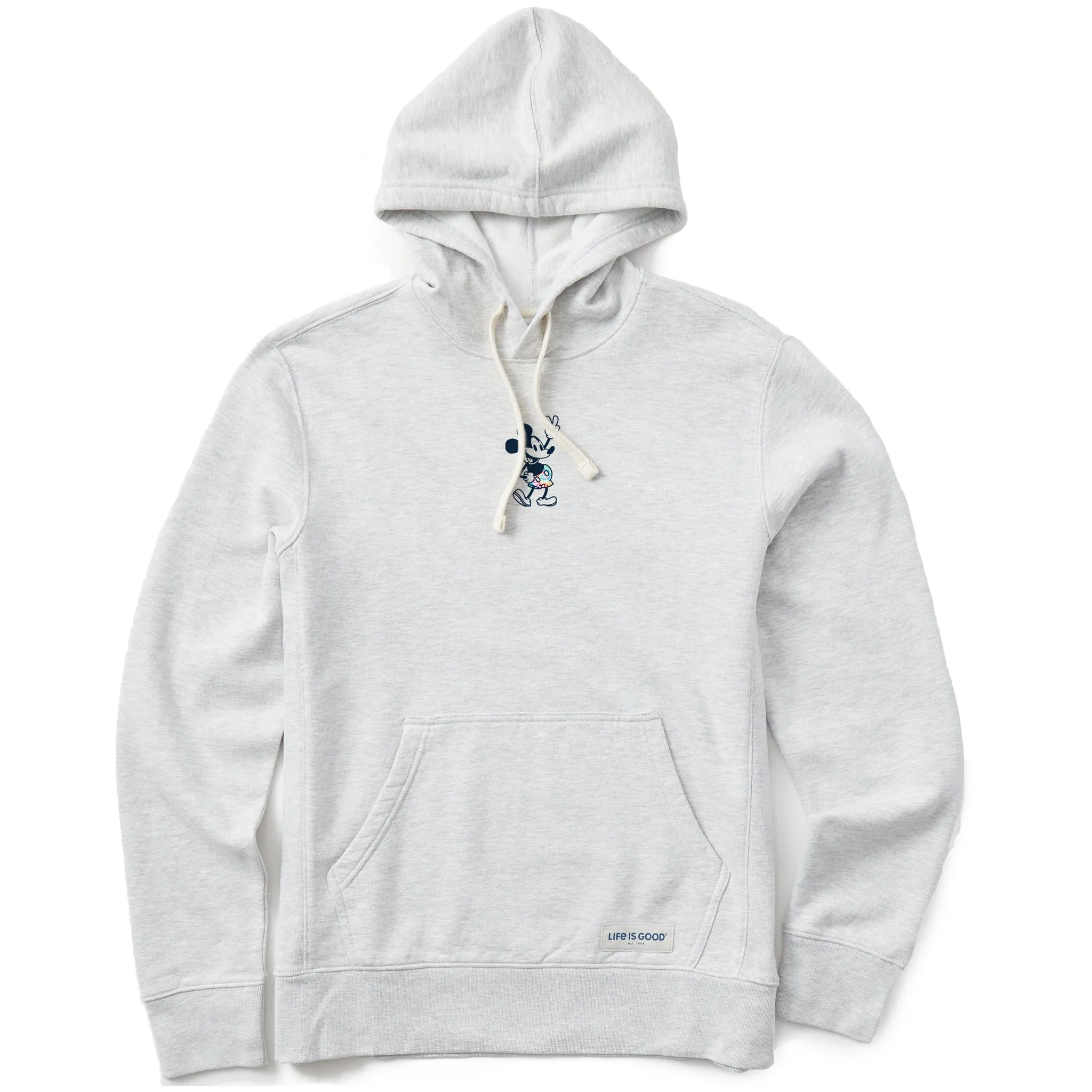 Men's Steamboat Willie Peace Mini Tie Dye Simply True Fleece Hoodie LIFE IS GOOD