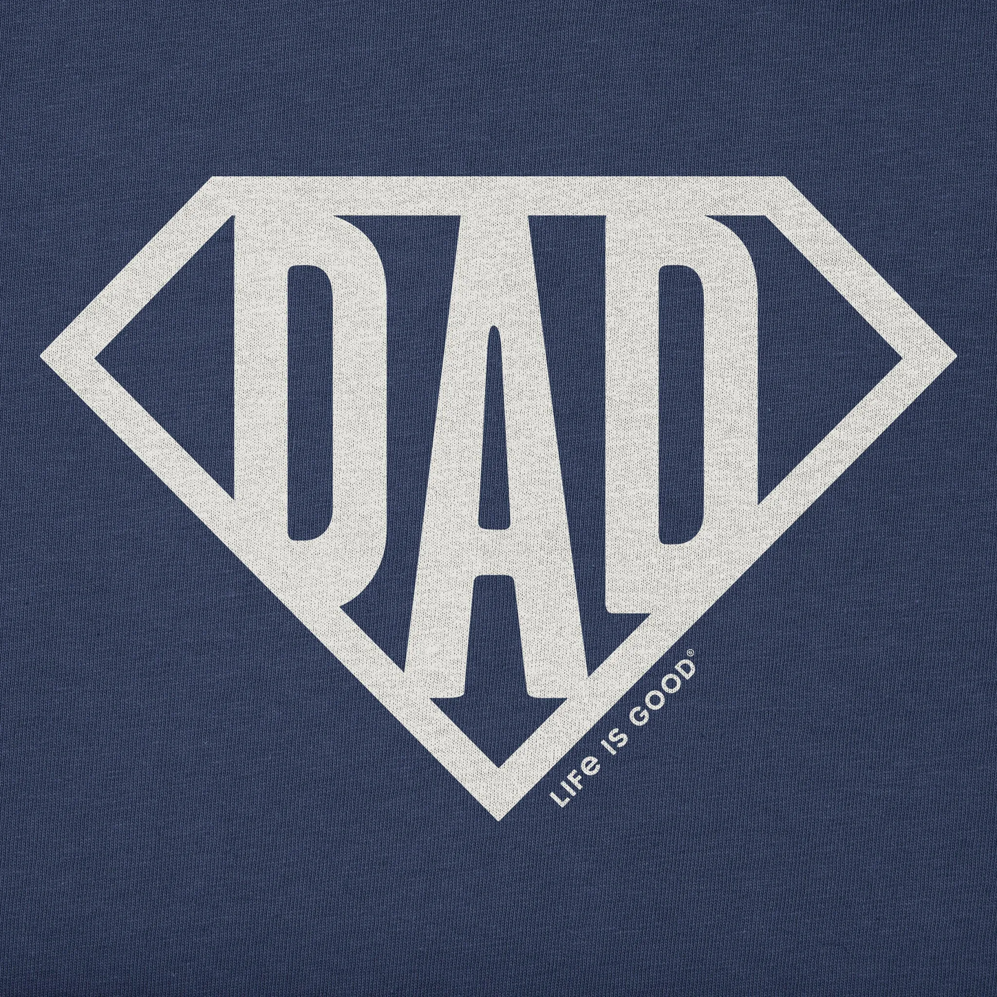 Men's Super Dad Simply True Fleece Hoodie LIFE IS GOOD