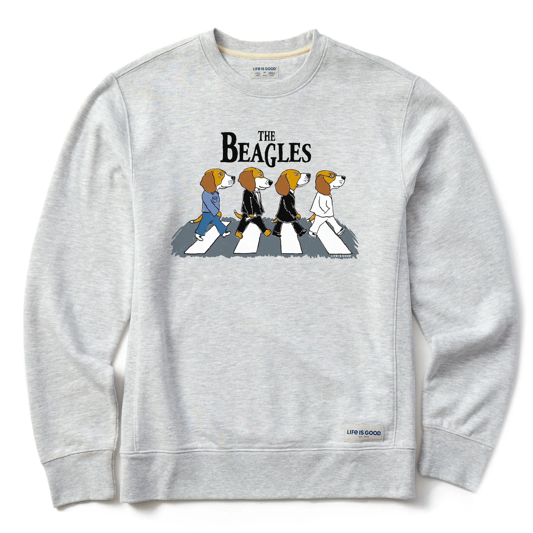 Men's The Beagles Simply True Crew LIFE IS GOOD