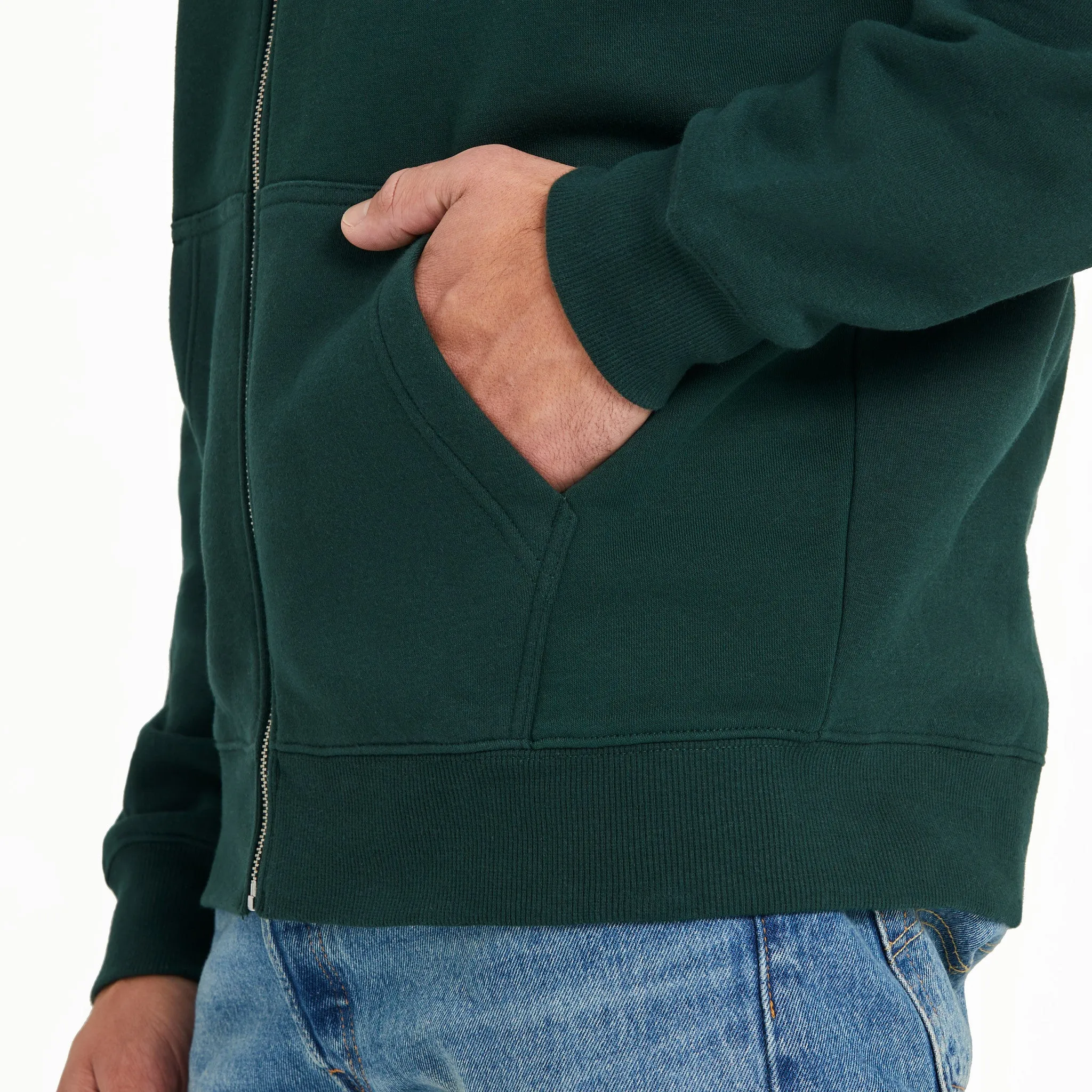 Men's Three Striped Block Good Vibes Fleece Zip Hoodie LIFE IS GOOD