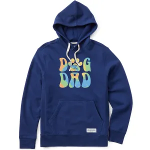 Men's Tie Dye Dog Dad Simply True Fleece Hoodie LIFE IS GOOD