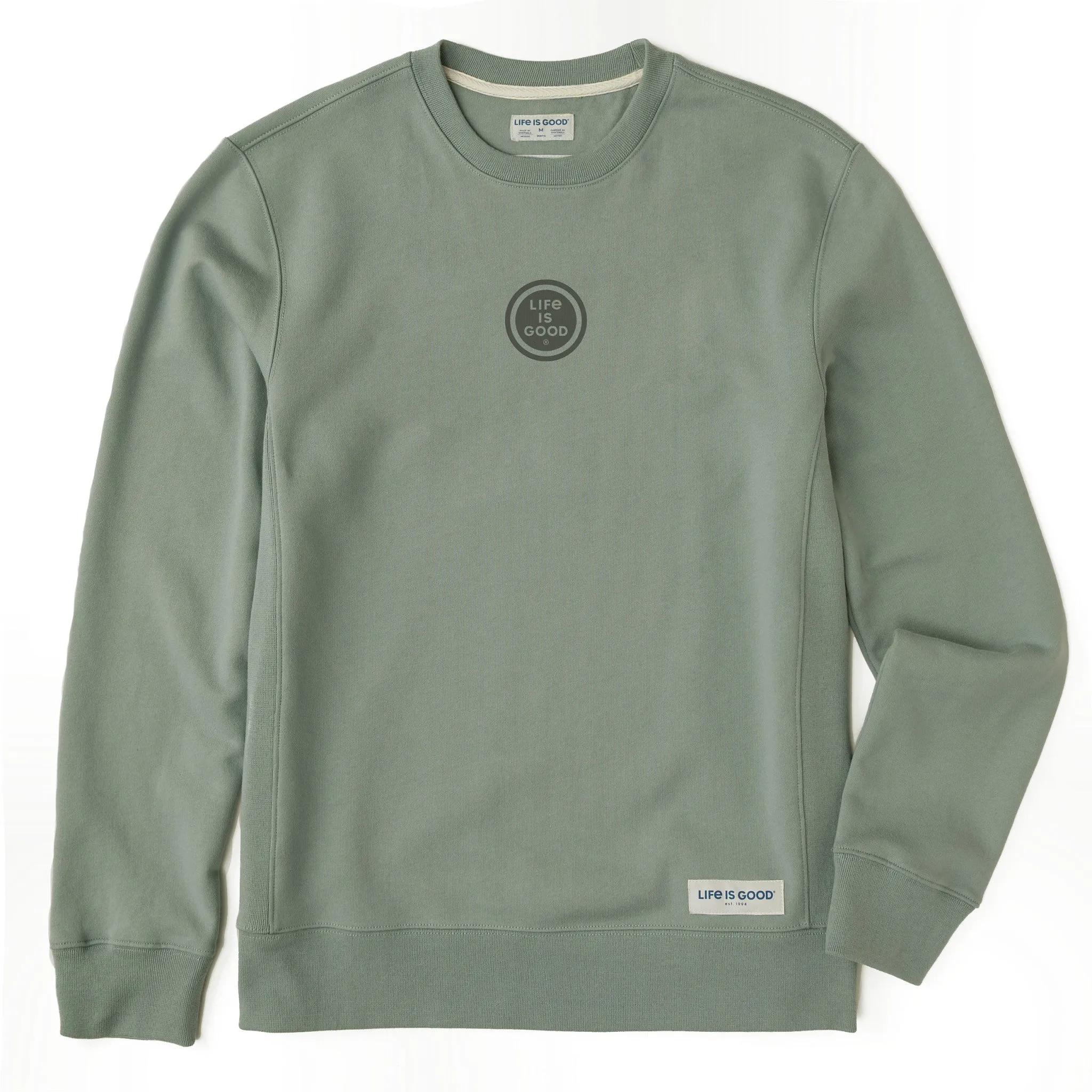 Men's Tonal LIG Coin Simply True Fleece Crew LIFE IS GOOD