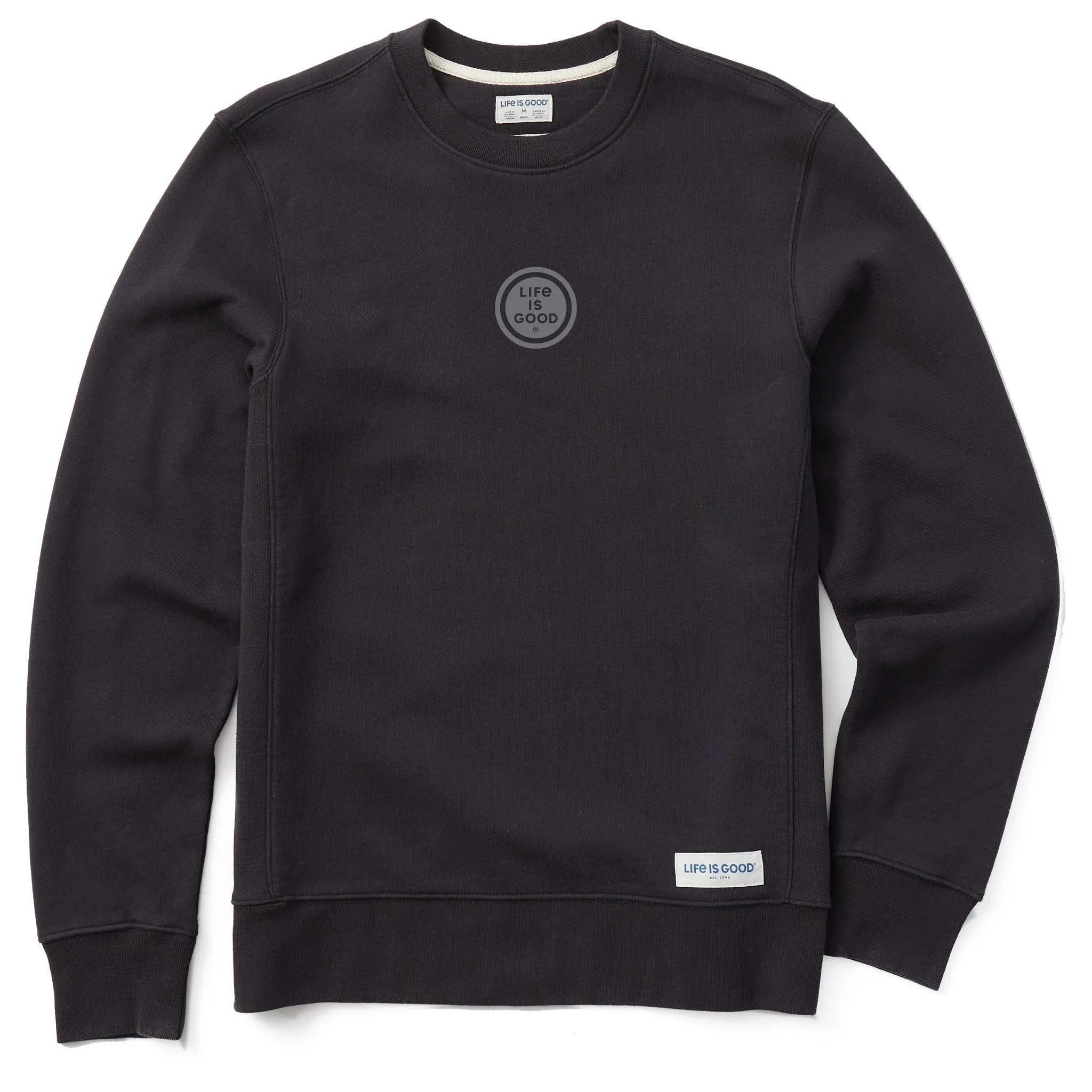 Men's Tonal LIG Coin Simply True Fleece Crew LIFE IS GOOD