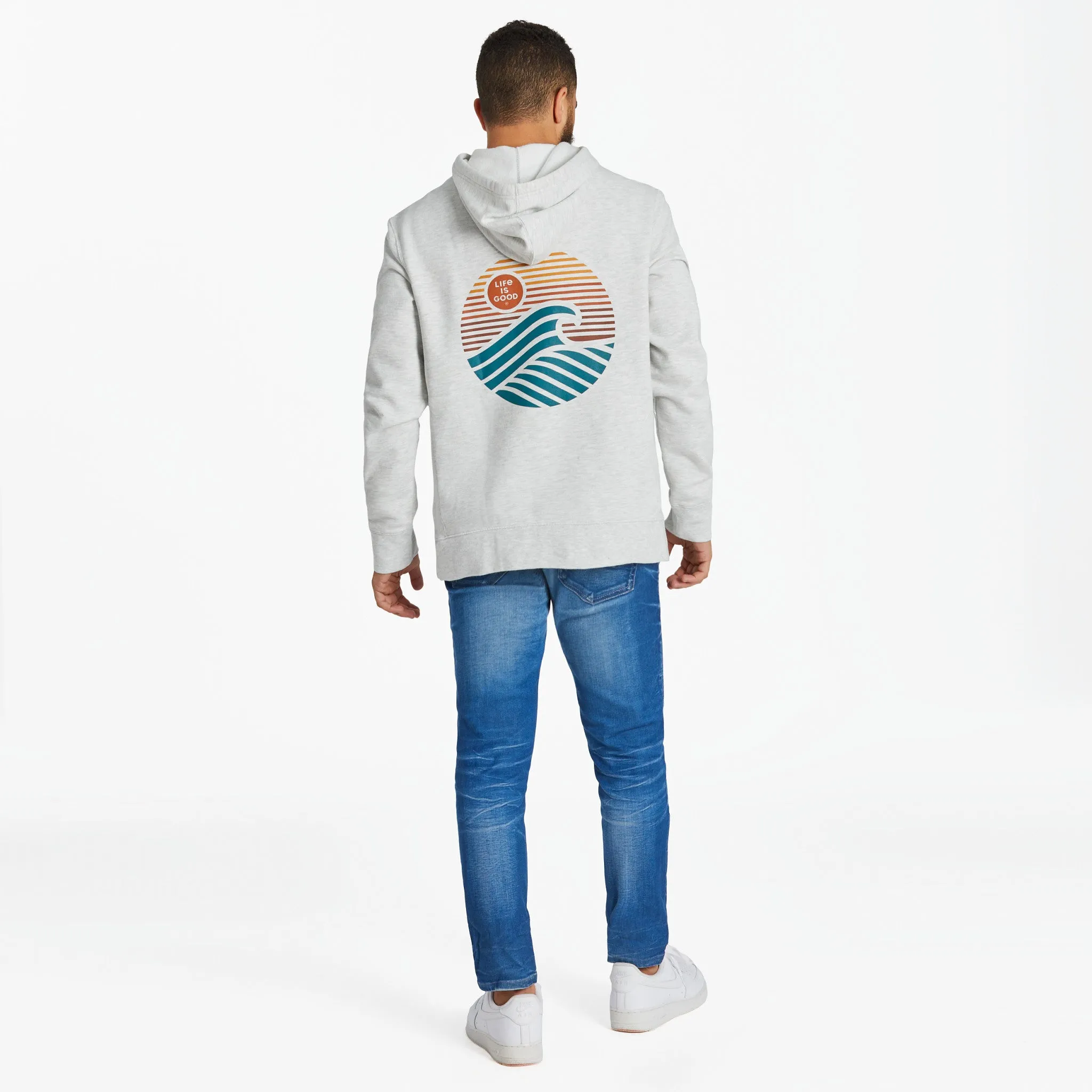 Men's Wave Simply True Fleece Hoodie LIFE IS GOOD