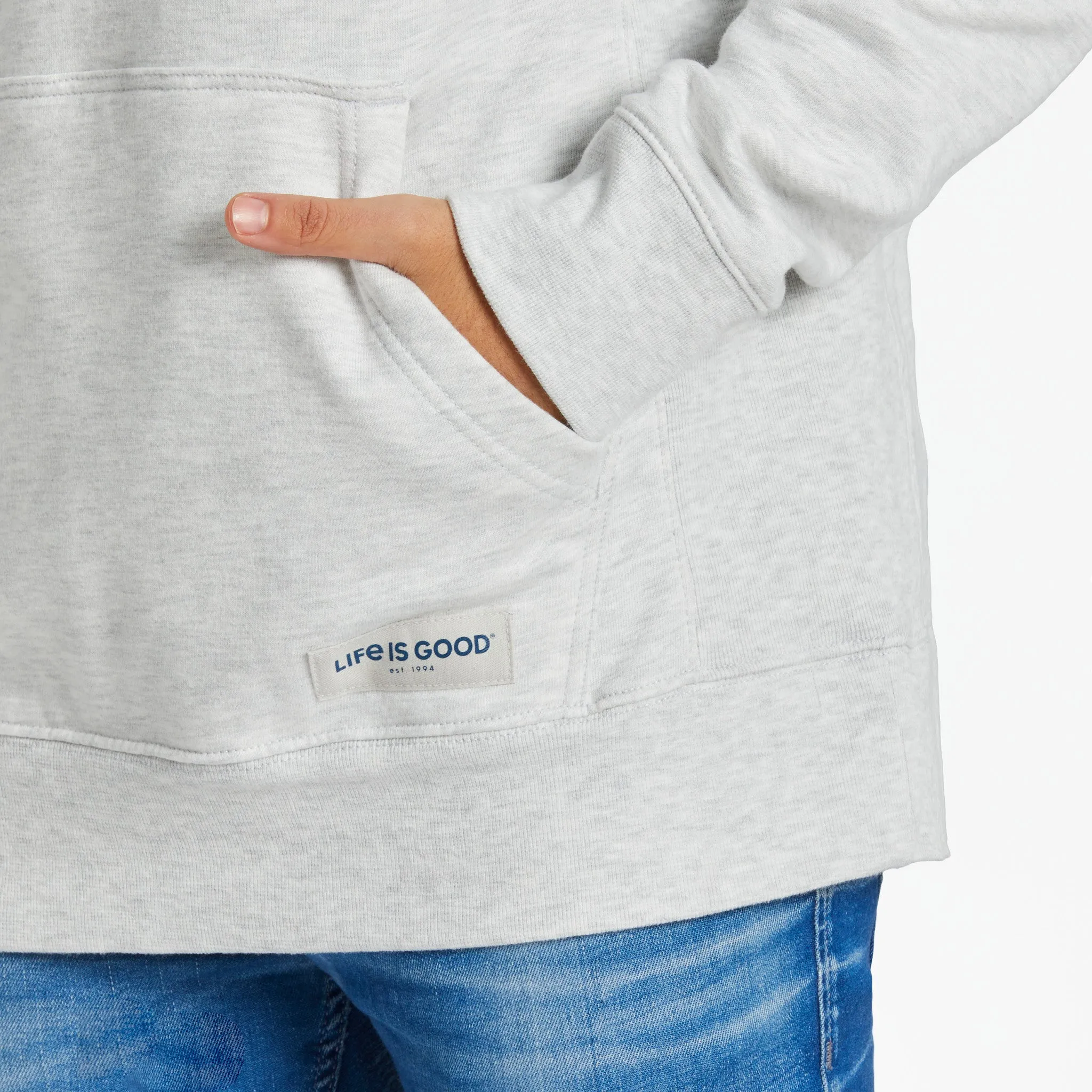 Men's Wave Simply True Fleece Hoodie LIFE IS GOOD