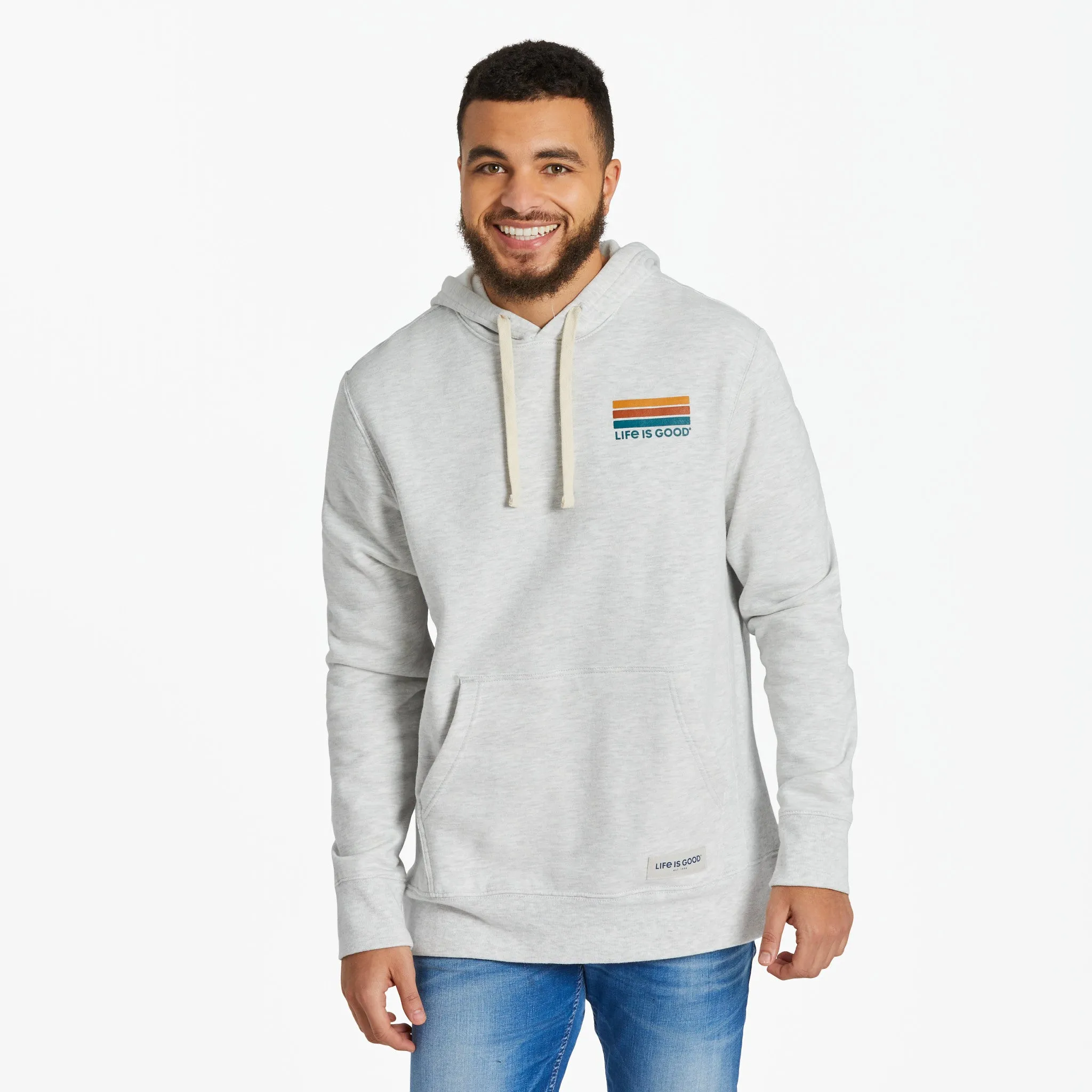 Men's Wave Simply True Fleece Hoodie LIFE IS GOOD