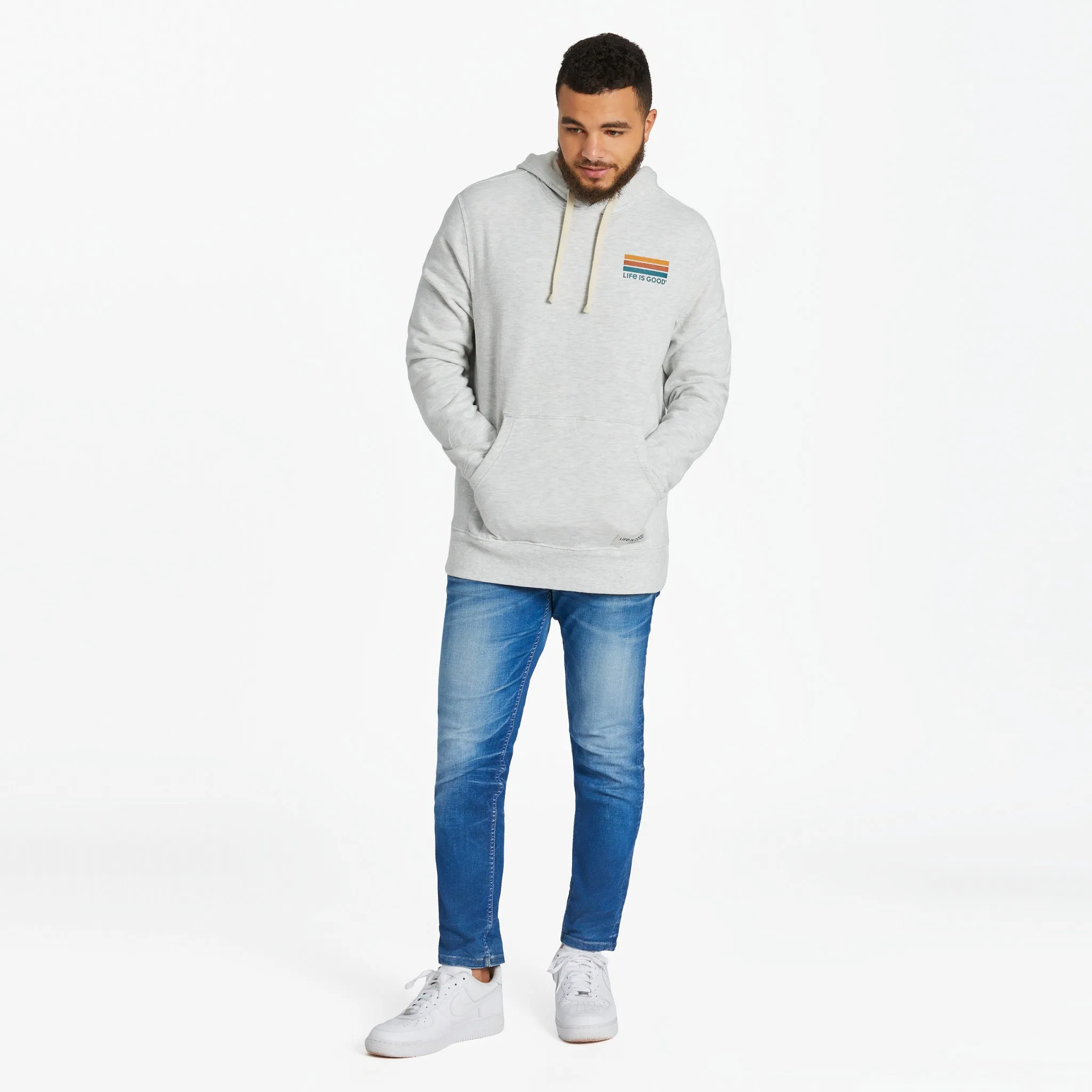 Men's Wave Simply True Fleece Hoodie LIFE IS GOOD