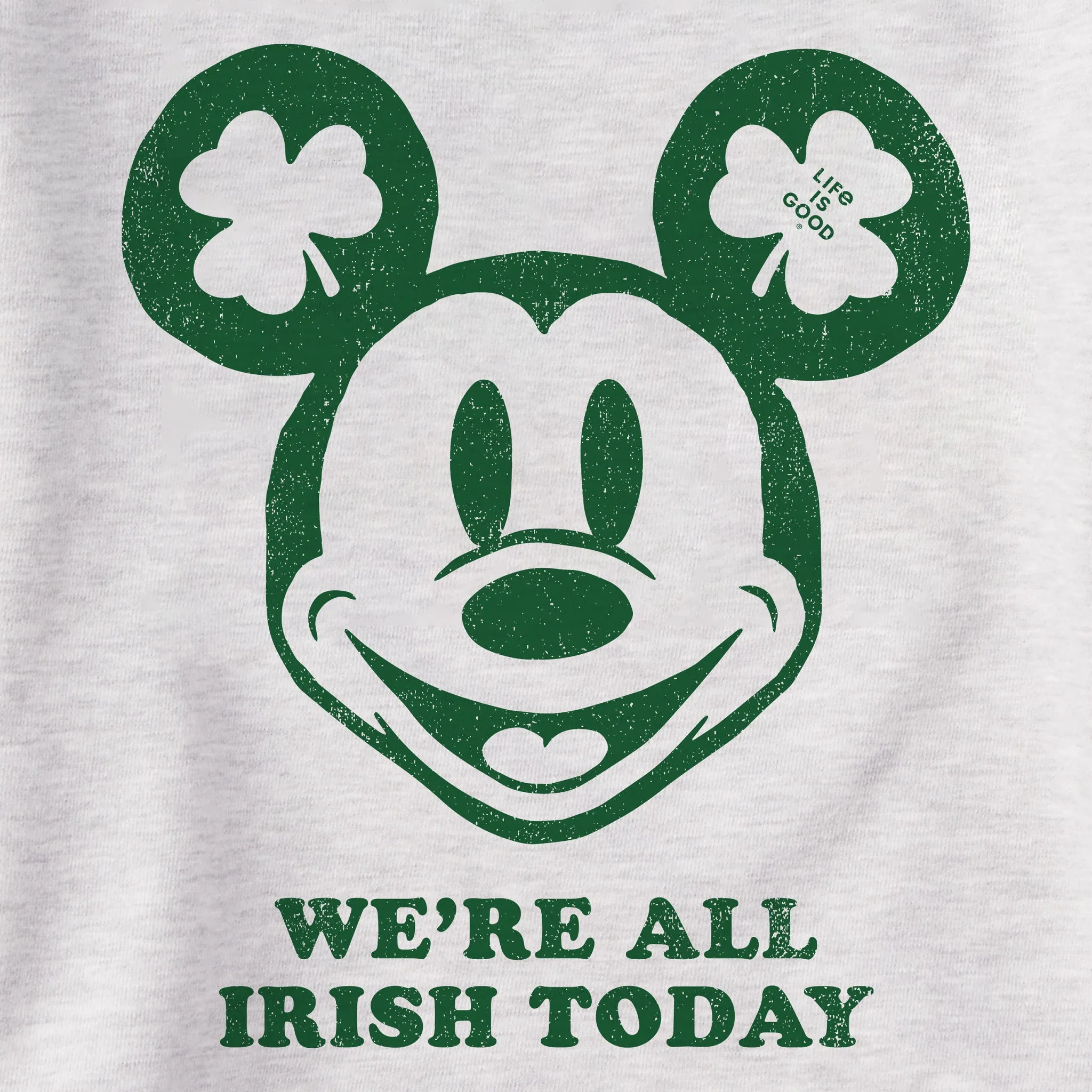 Men's We're All Irish Today Willie Simply True Fleece Crew LIFE IS GOOD