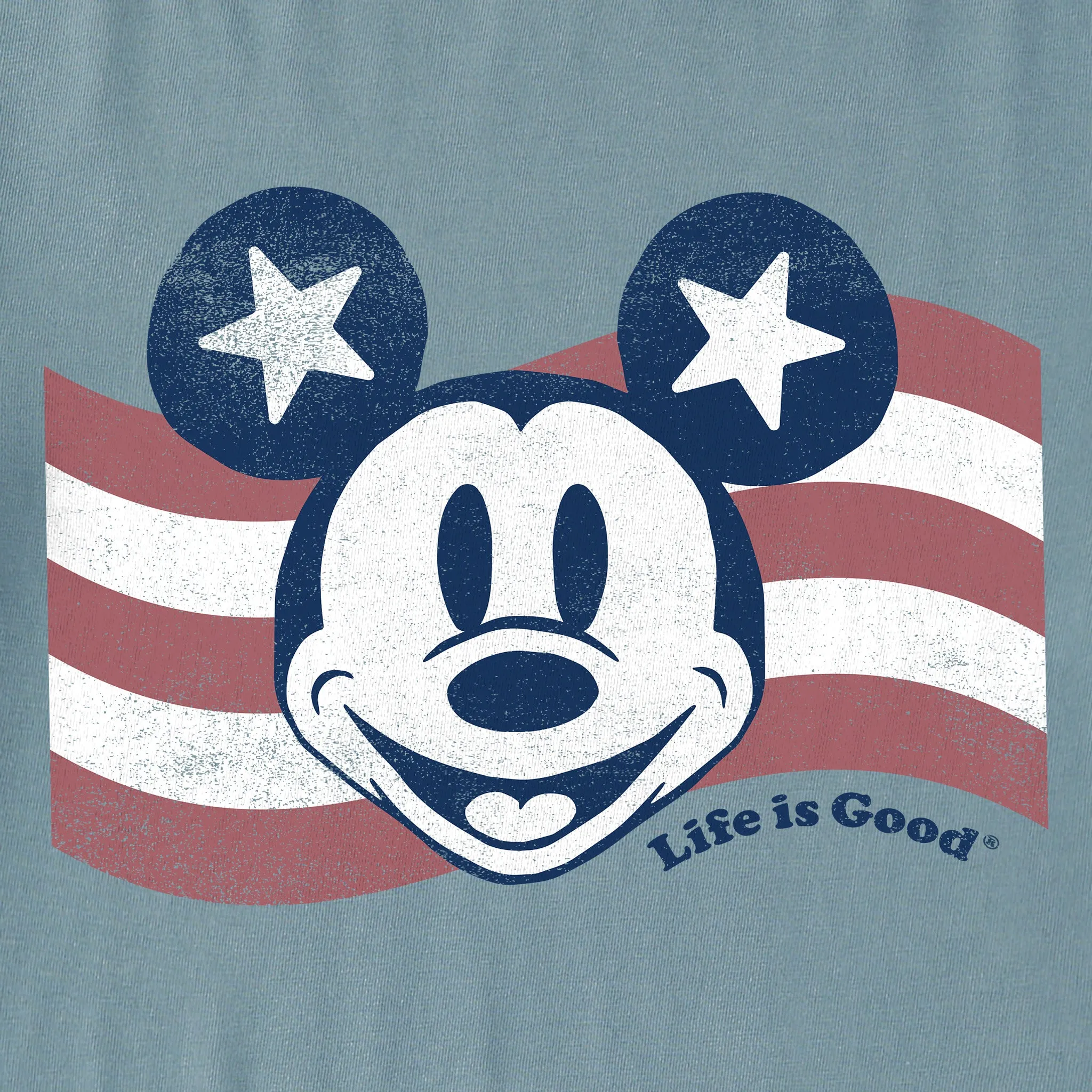 Men's Willie Flag Simply True Fleece Hoodie LIFE IS GOOD