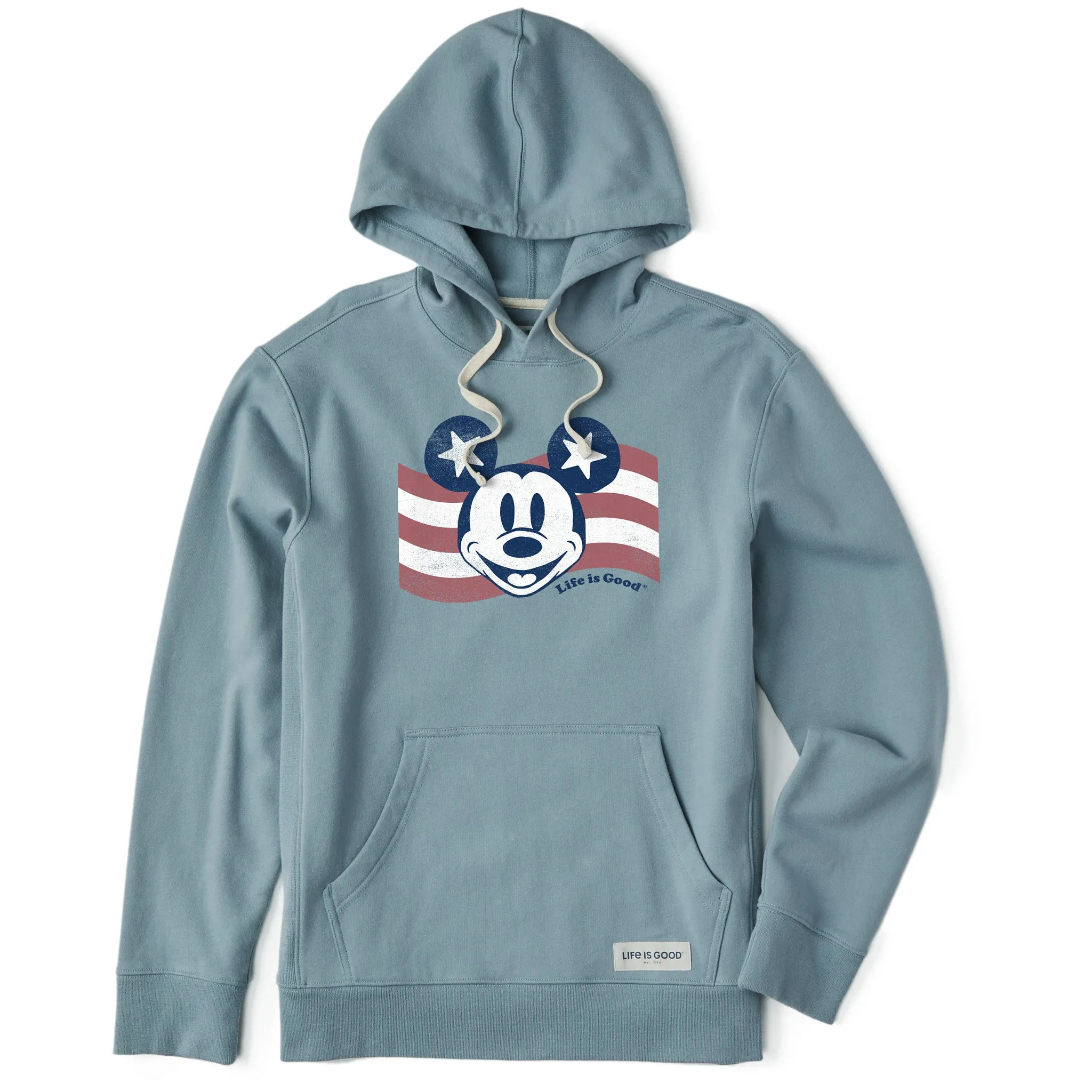 Men's Willie Flag Simply True Fleece Hoodie LIFE IS GOOD