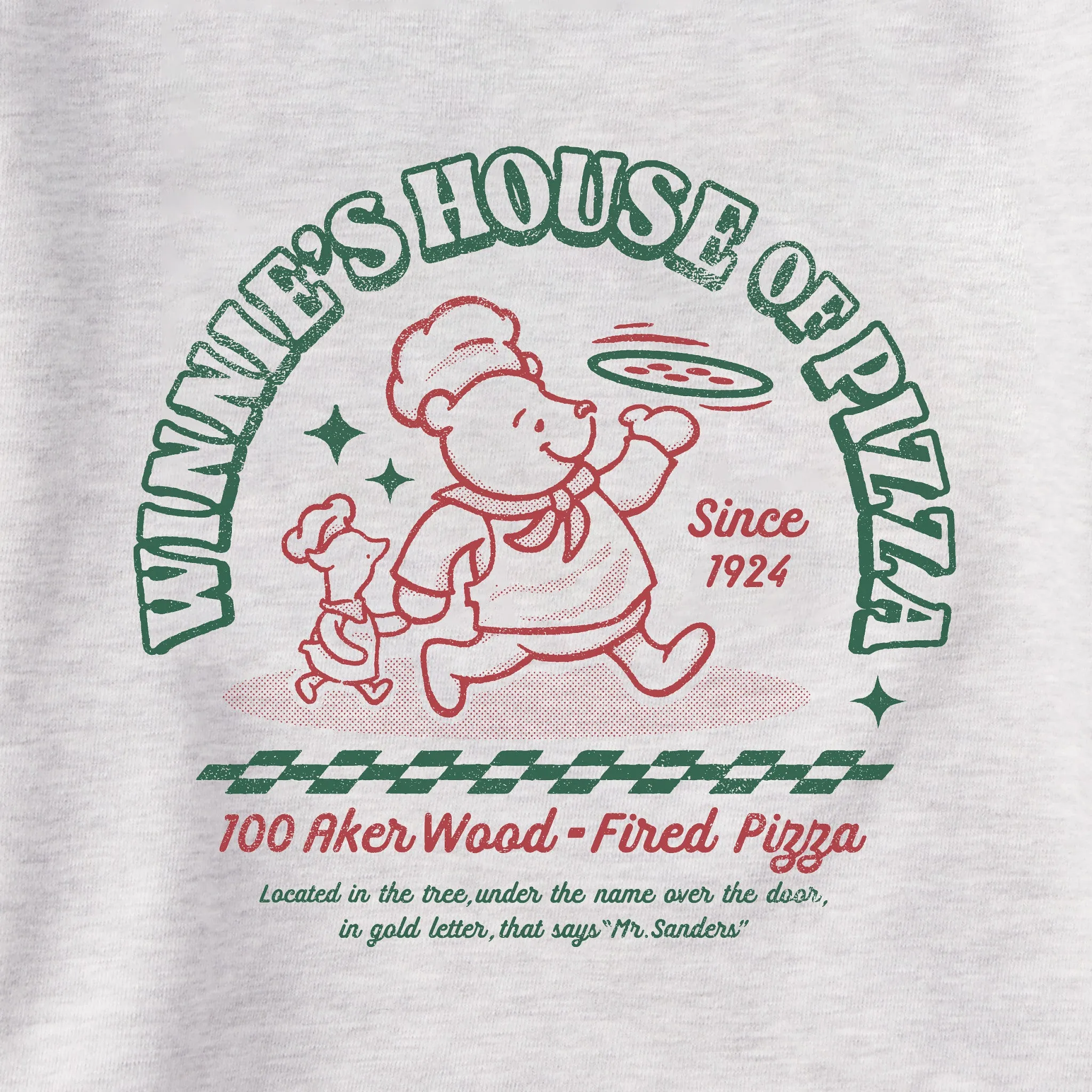 Men's Winnie's House of Pizza Simply True Fleece Crew LIFE IS GOOD