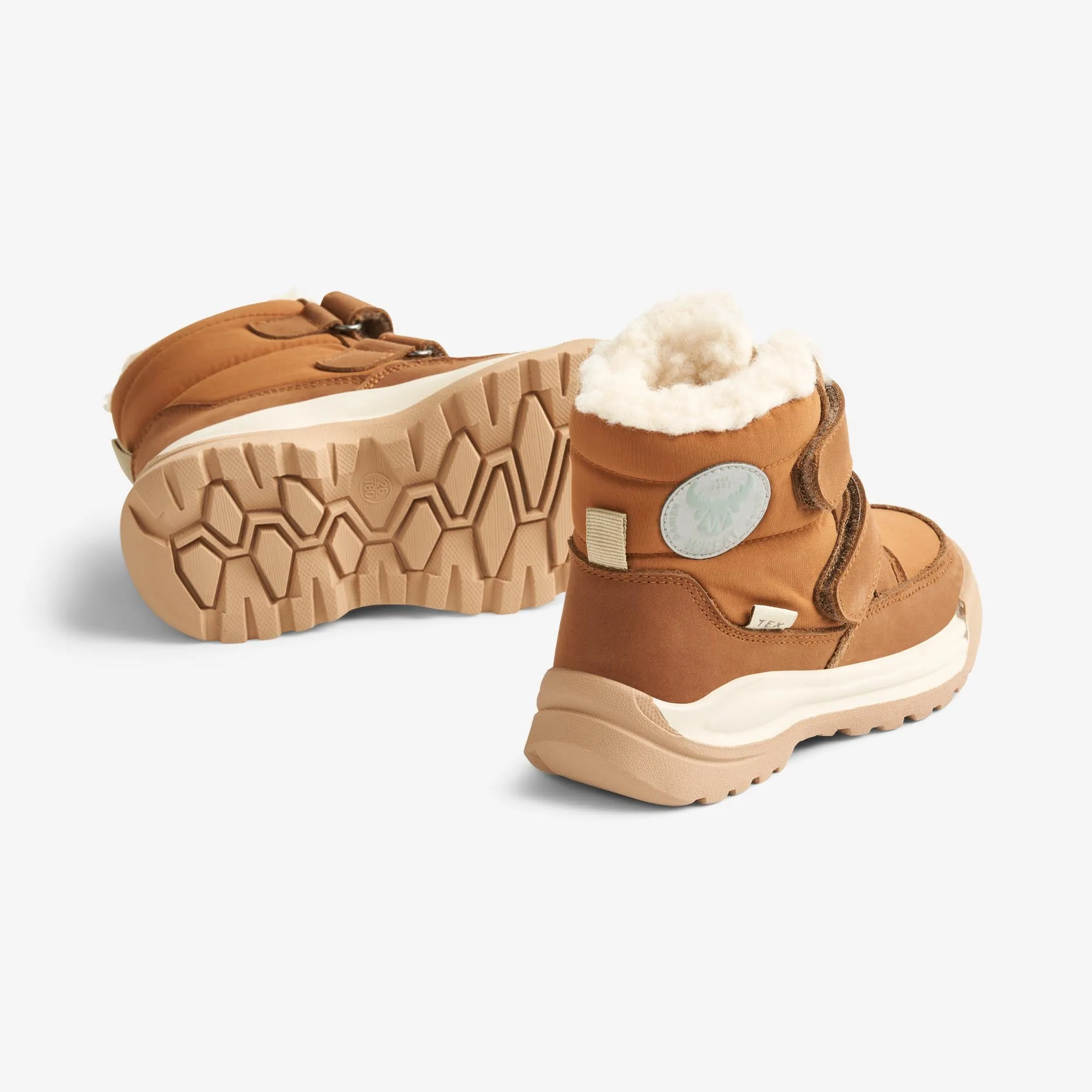 Millas Double Velcro Tex - cognac Wheat