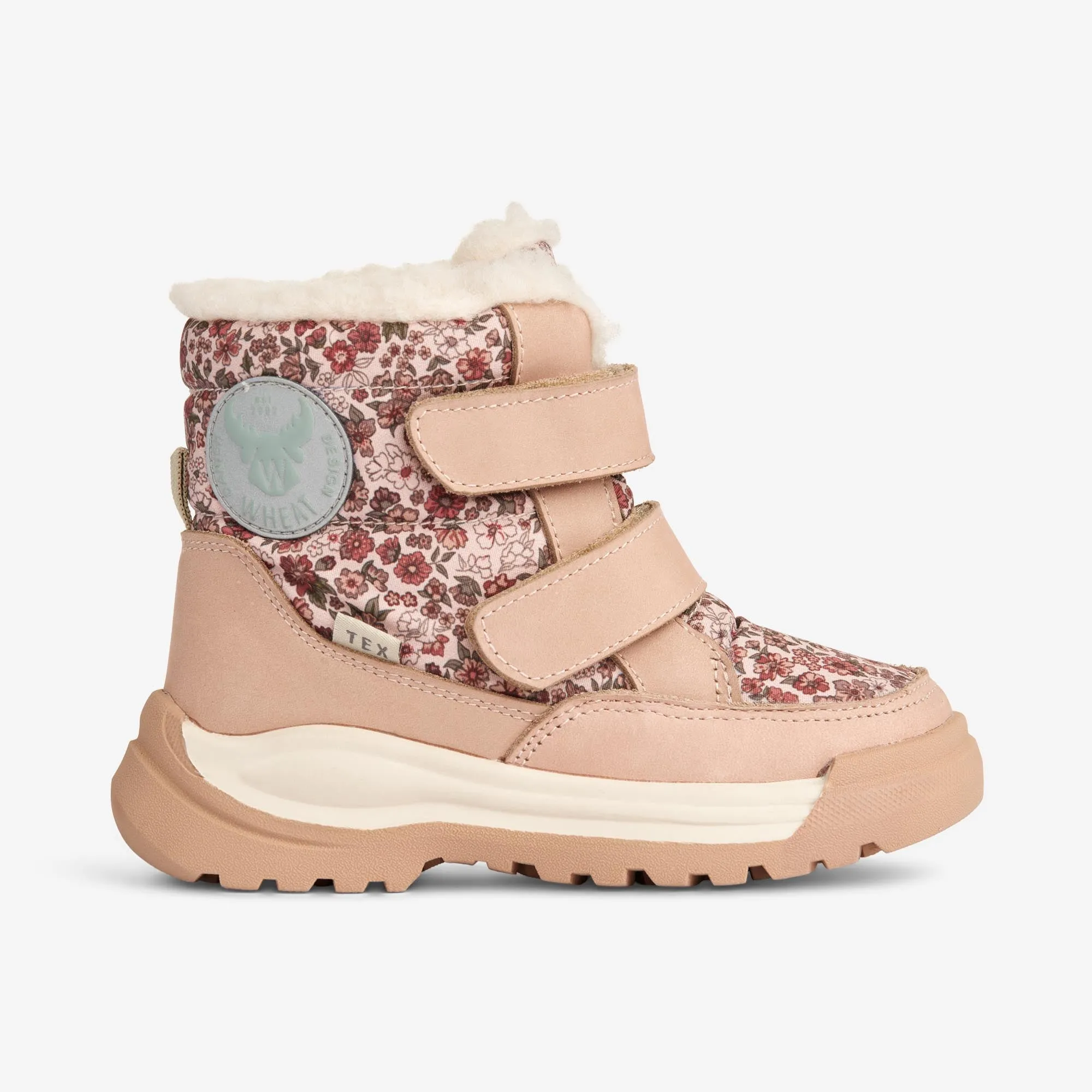 Millas Double Velcro Tex Print - rose dawn Wheat