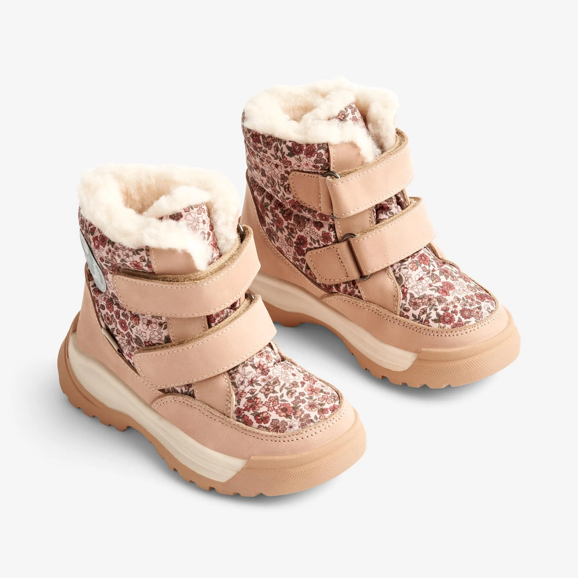 Millas Double Velcro Tex Print - rose dawn Wheat