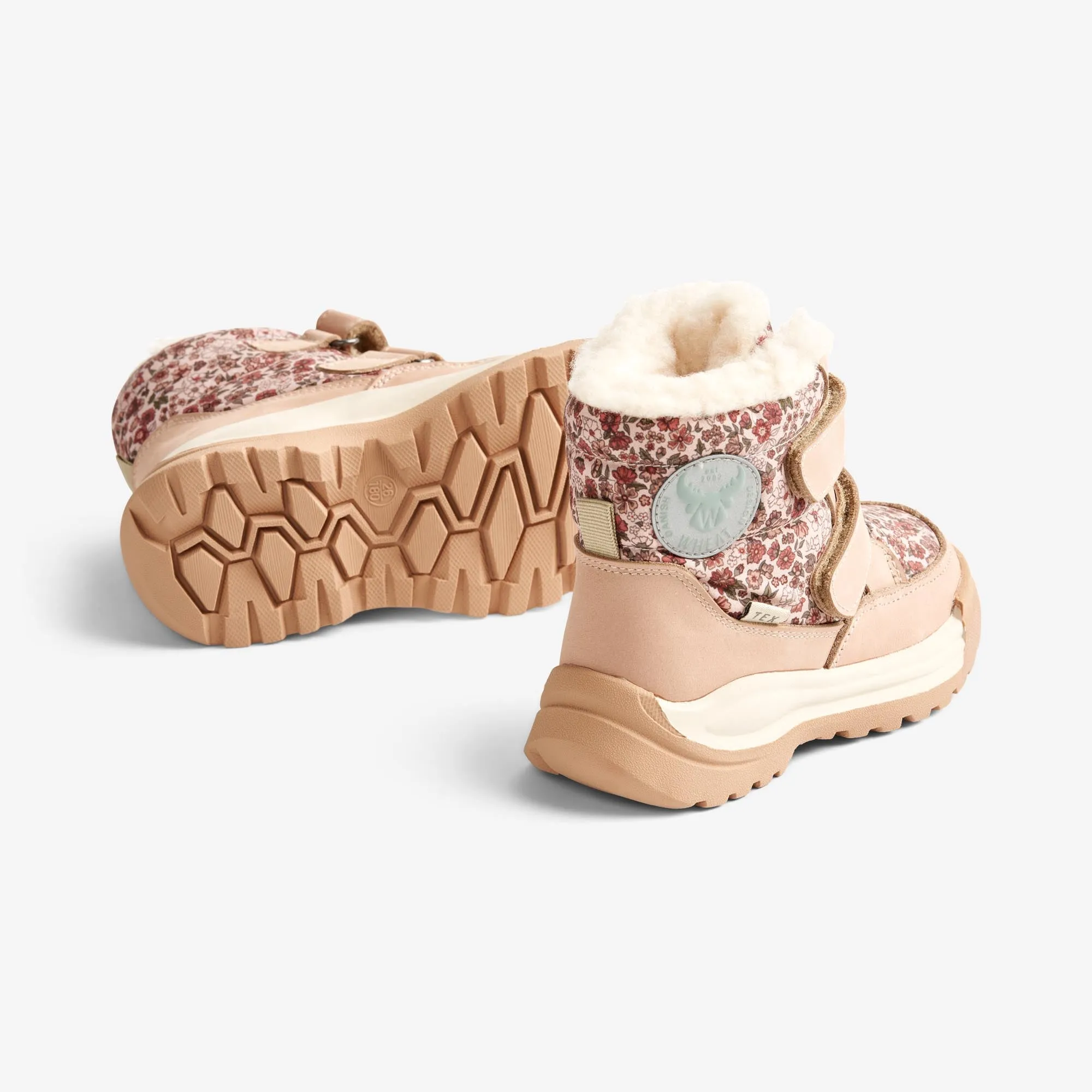 Millas Double Velcro Tex Print - rose dawn Wheat