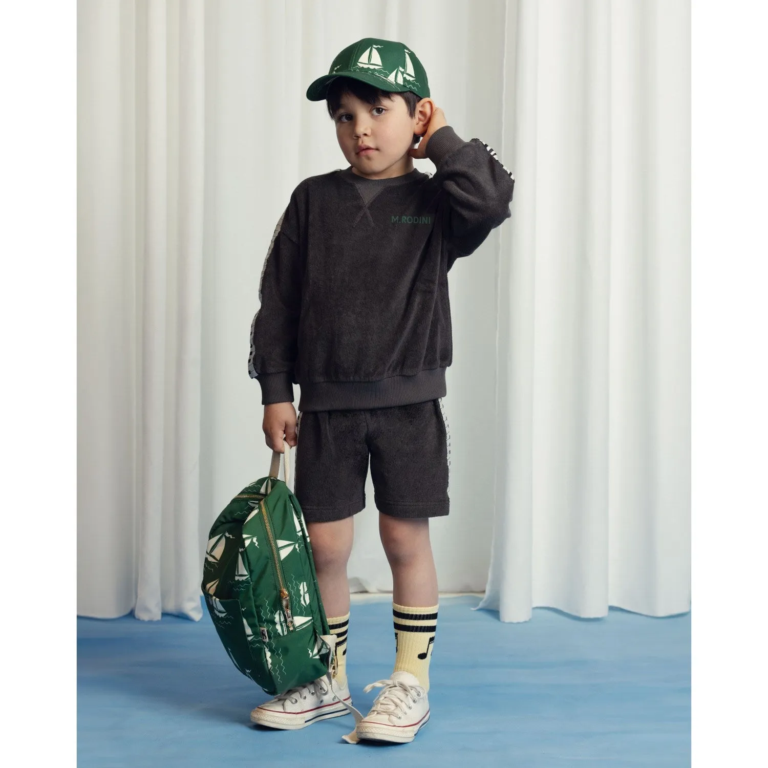 Mini Rodini Black Piano Terry Sweatshirt