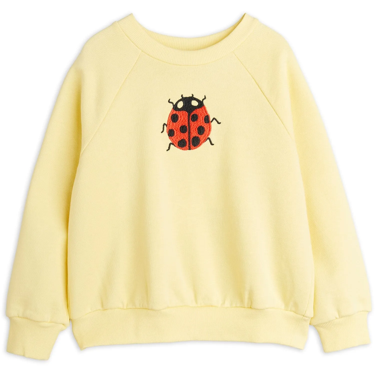 Mini Rodini Yellow Ladybugs Embroidery Sweatshirt