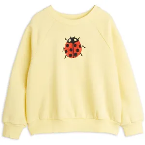 Mini Rodini Yellow Ladybugs Embroidery Sweatshirt