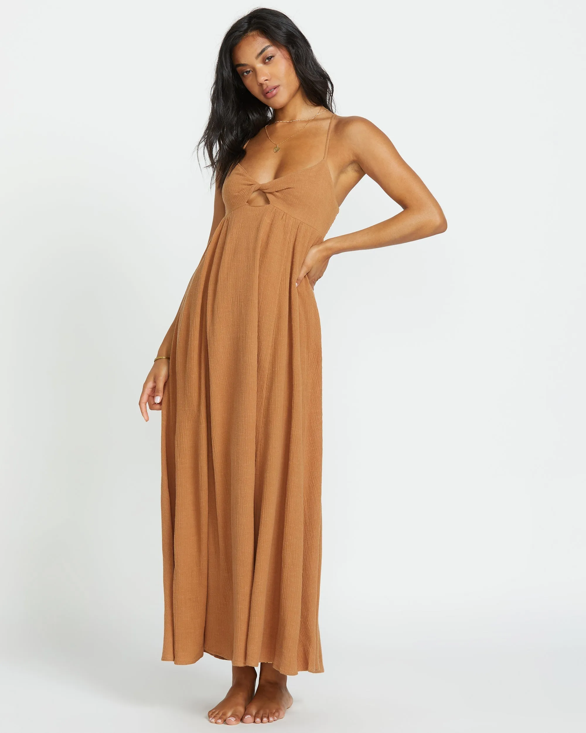 Modern Love Maxi Dress - Doeskin Billabong