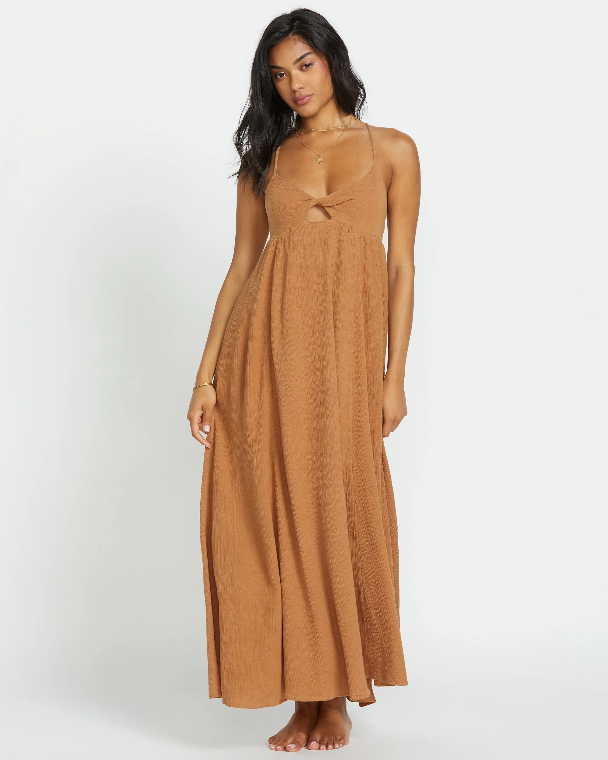 Modern Love Maxi Dress - Doeskin Billabong