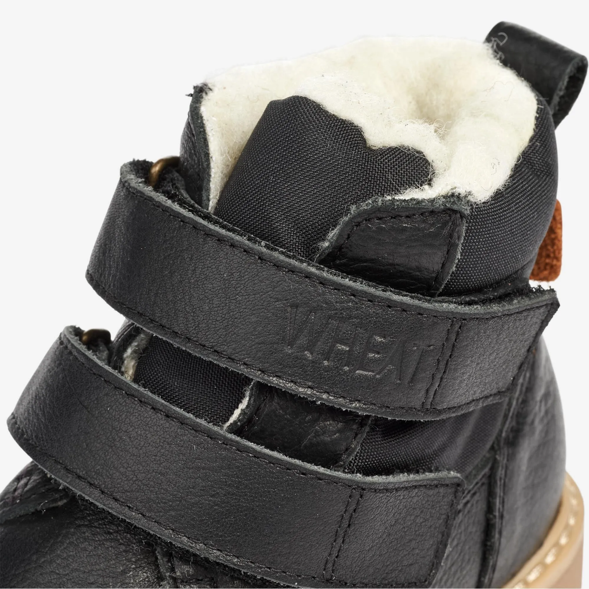 Moon Velcro Tex - black Wheat