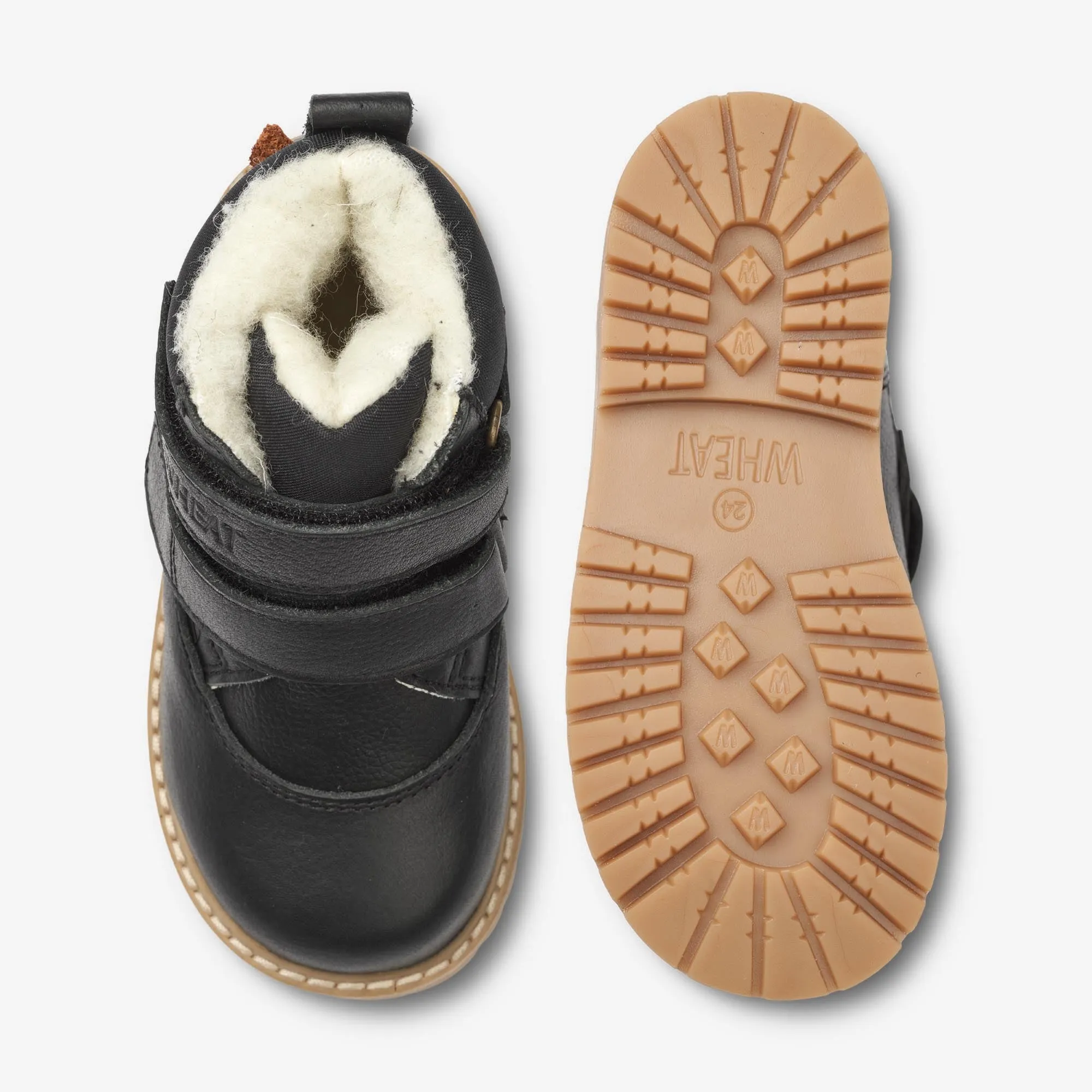 Moon Velcro Tex - black Wheat