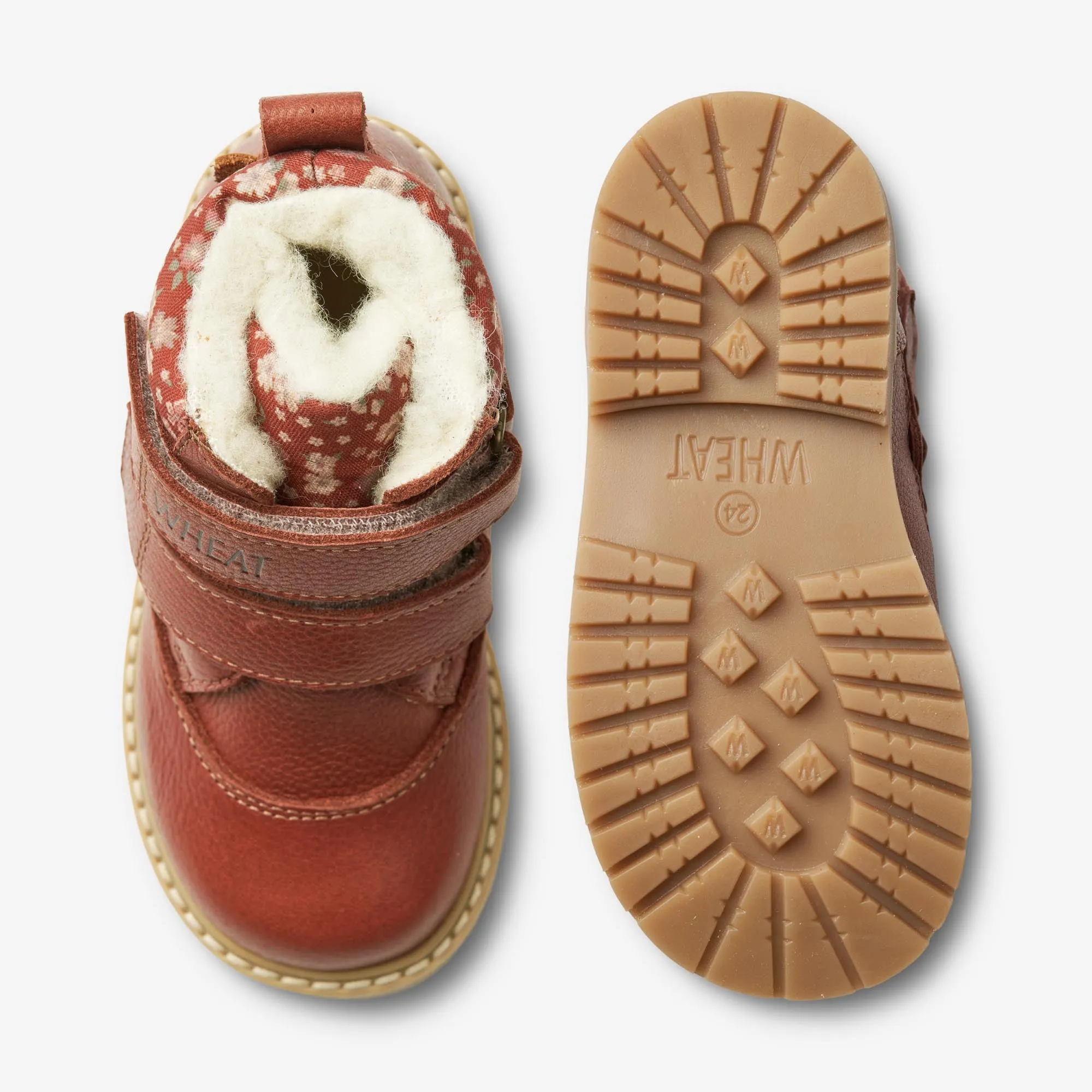 Moon Velcro Tex Print - red Wheat
