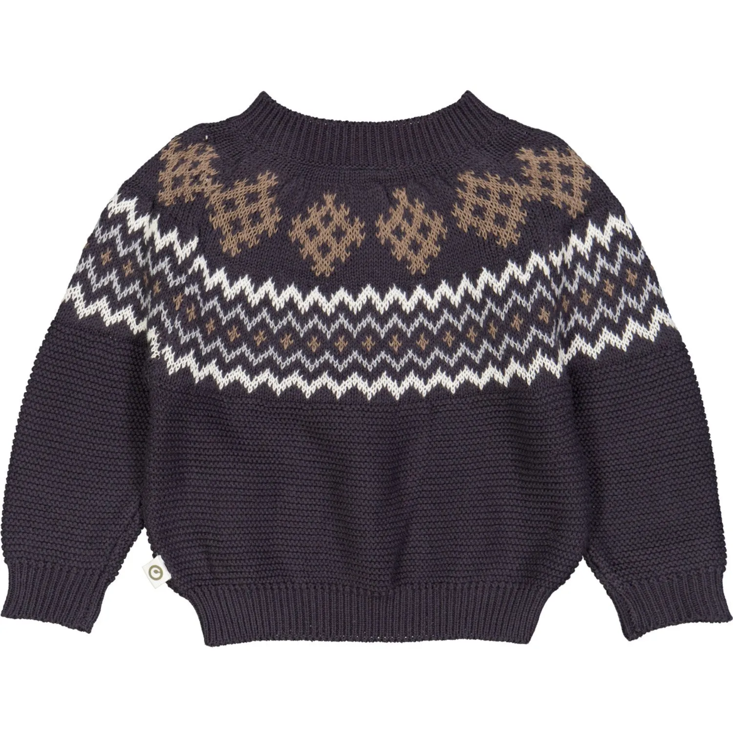Msli Mystery Blue Knit Jacquard Sweater