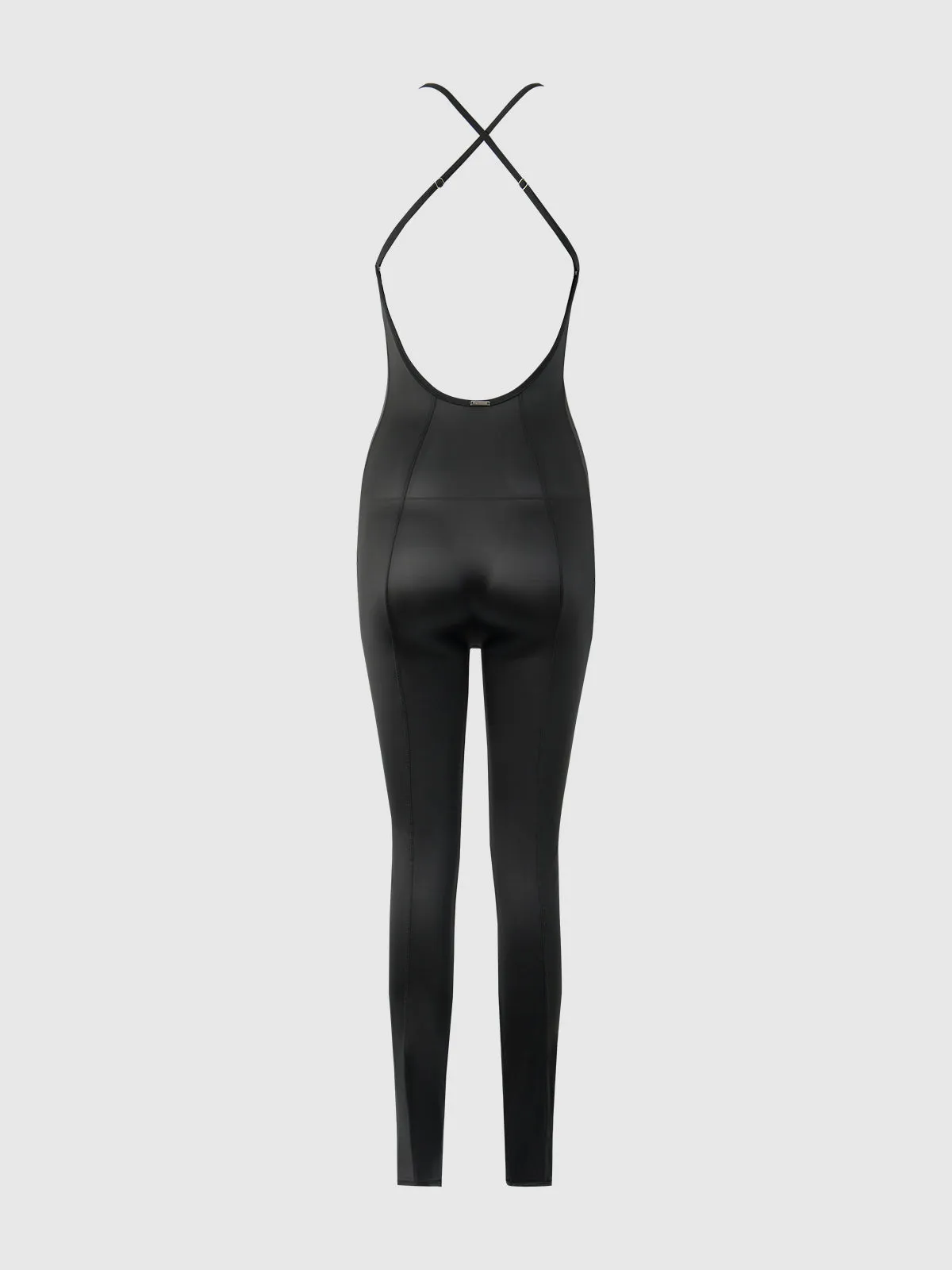 Neev Oil Slick Twist Halter Catsuit by Frederick's of Hollywood