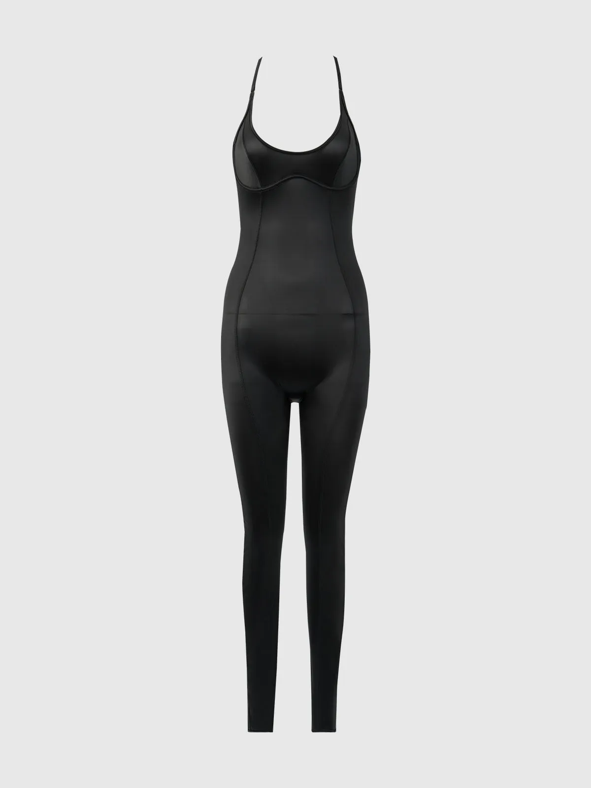 Neev Oil Slick Twist Halter Catsuit by Frederick's of Hollywood