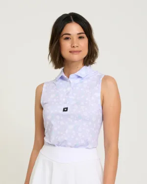 New Bad Birdie Baby Lush Sleeveless Women's Golf Polo