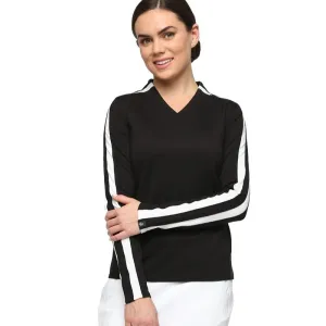 New Belyn Key Black Simone Golf Pullover Size L MSP$138