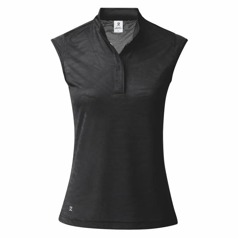 New Daily Sports Ajaccio Black Sleeveless Golf Polo MSP$88