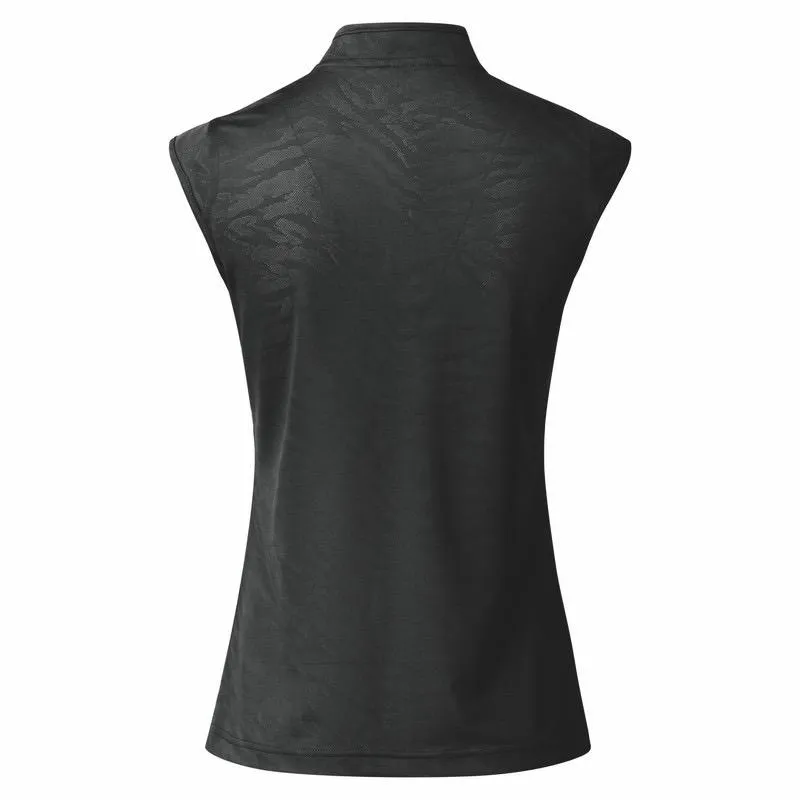 New Daily Sports Ajaccio Black Sleeveless Golf Polo MSP$88