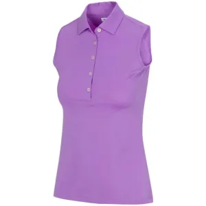 New Greg Norman Women's Sleeveless Freedom Polo - Iris MSP$45