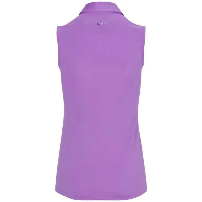 New Greg Norman Women's Sleeveless Freedom Polo - Iris MSP$45