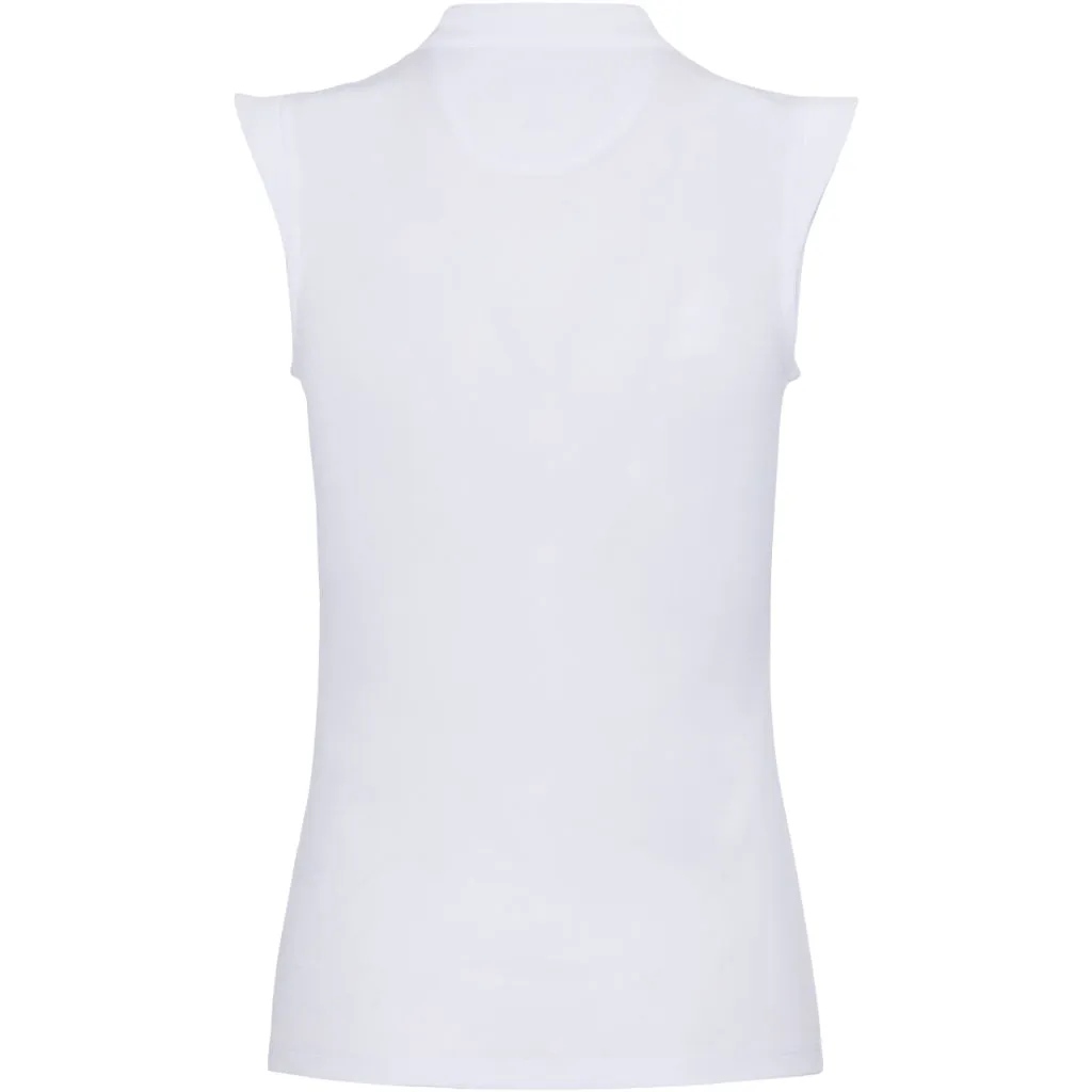 New Greg Norman Women's Tweed Jacquard Sleeveless Golf Polo MSP$65