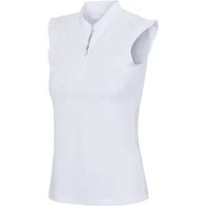 New Greg Norman Women's Tweed Jacquard Sleeveless Golf Polo MSP$65