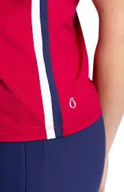 New Kinona Women's Sporting Life Shortsleeve Golf Top - Bordeaux Red MSP$115
