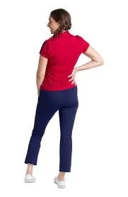 New Kinona Women's Sporting Life Shortsleeve Golf Top - Bordeaux Red MSP$115