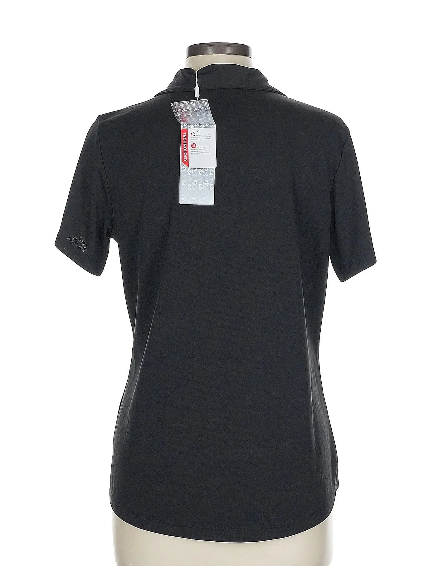 New Lady Hagen Black Short Sleeve Golf Polo Size L