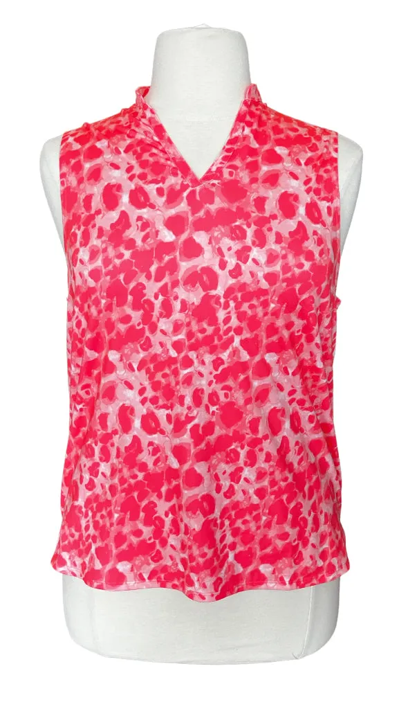 New Puma Cloudspun Sleeveless Georgia Peach Cloud Pink Golf Polo Size XL MSP$55