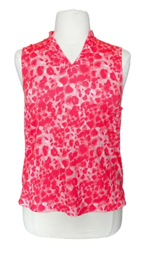 New Puma Cloudspun Sleeveless Georgia Peach Cloud Pink Golf Polo Size XL MSP$55