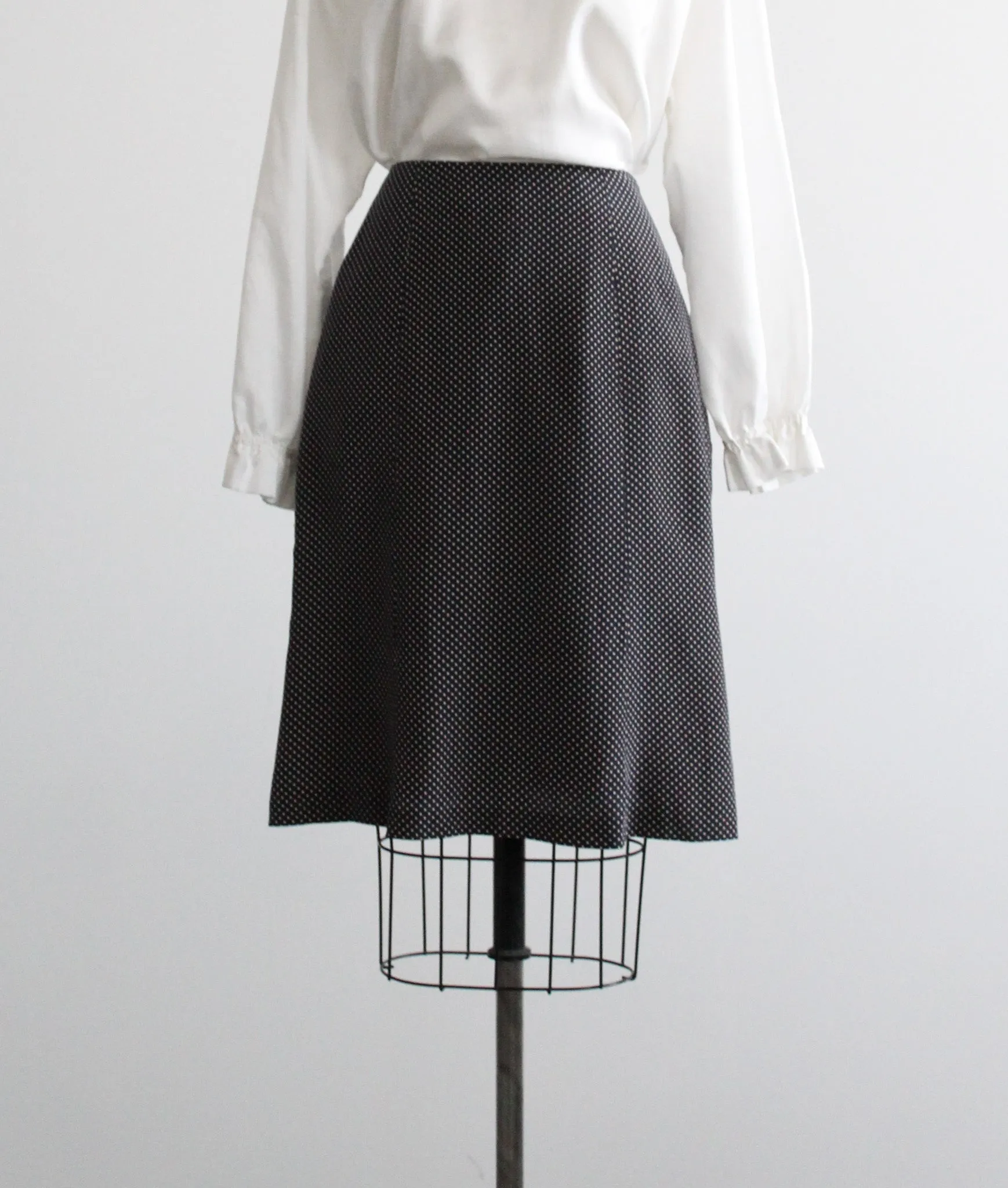 night sky silk skirt 1919 Vintage