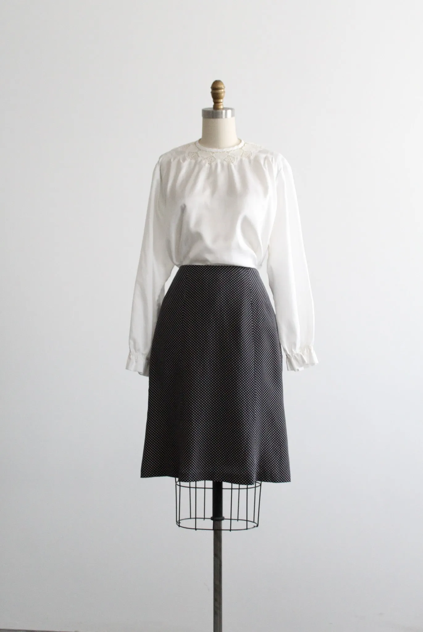 night sky silk skirt 1919 Vintage